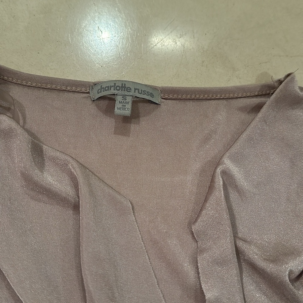 CHARLOTTE RUSSE WRAP TOP - Picture 2 of 2